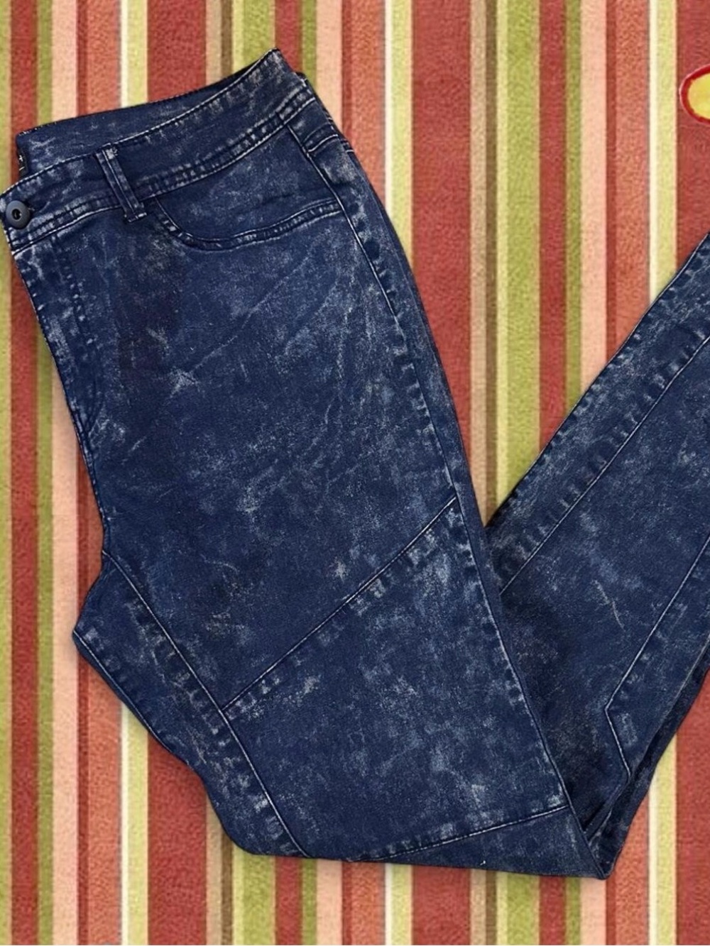 Forever 21 Dark Blue Washed Jeggings